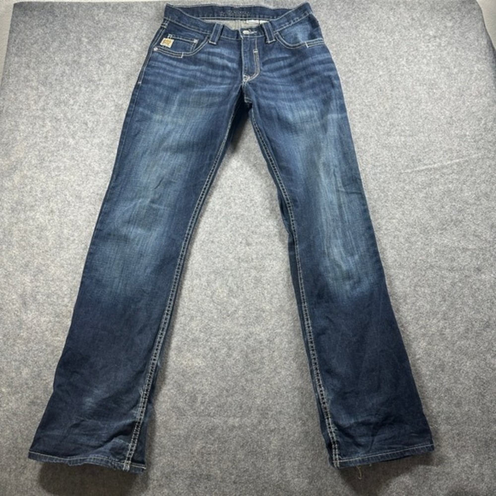 Cinch Carter 2.4 Jeans Mens 30x34 Dark Wash Blue Relaxed Bootcut MB71934005